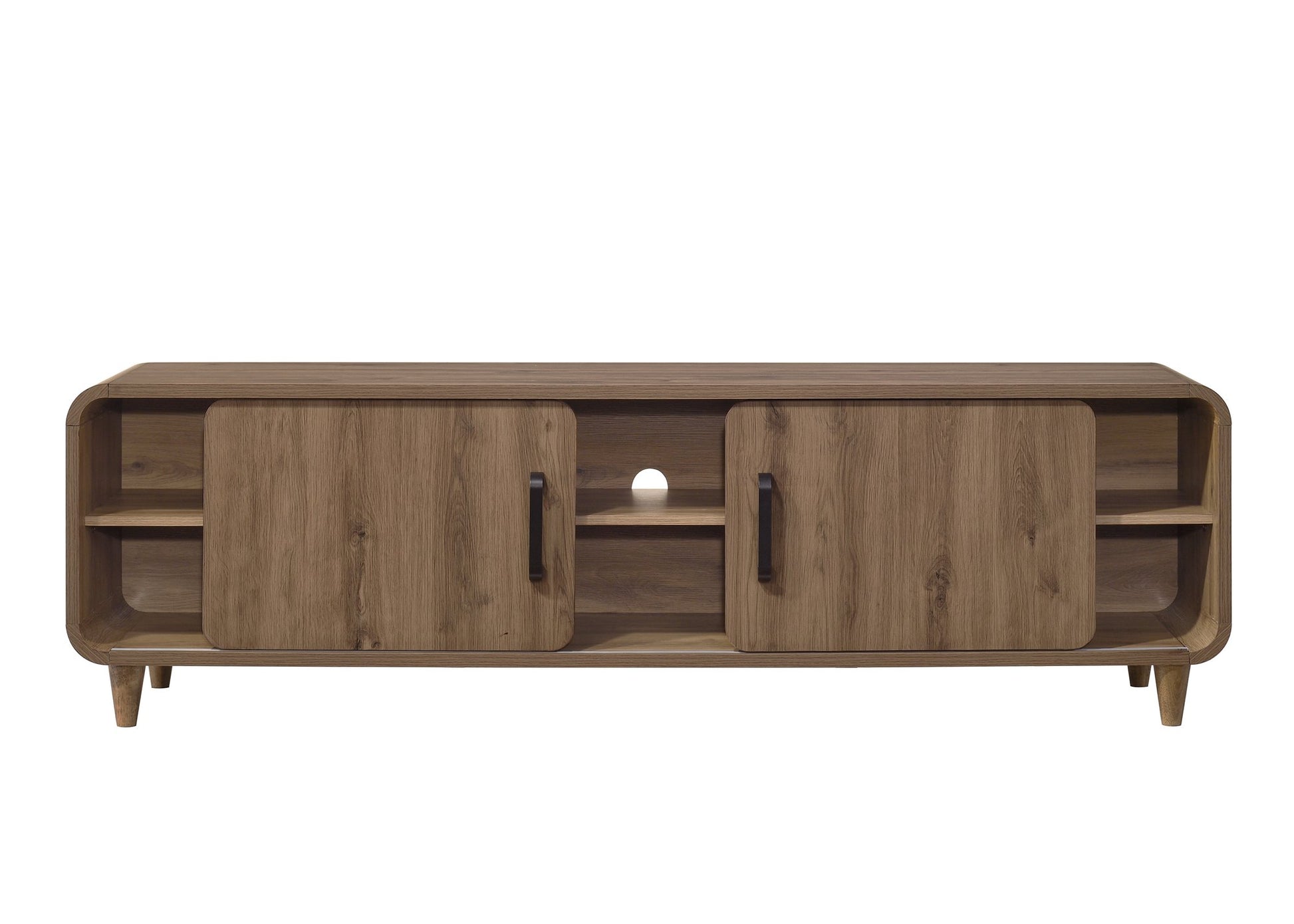 NYOMI TV STAND - LIGHT BROWN
