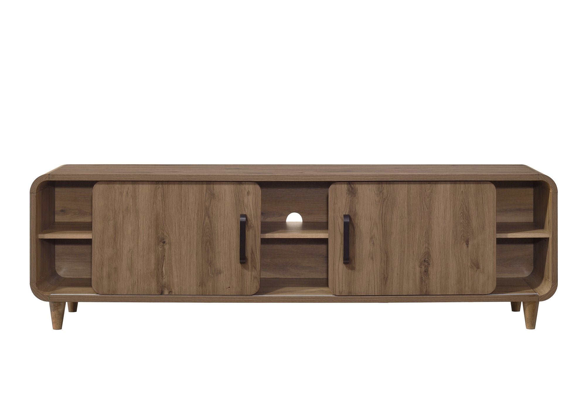 NYOMI TV STAND - LIGHT BROWN