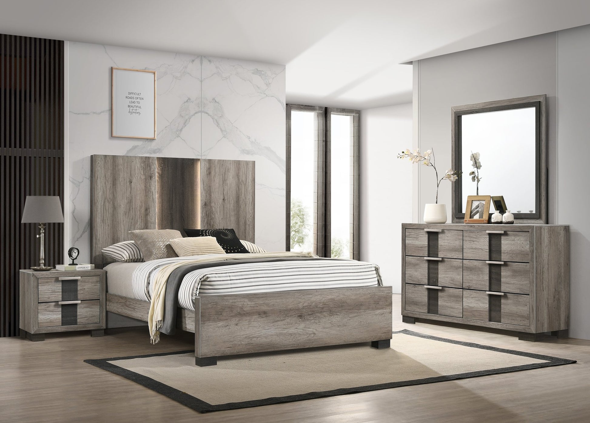 RANGLEY CHEST-GREY/BROWN