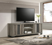 RANGLEY TV STAND-GREY/BROWN