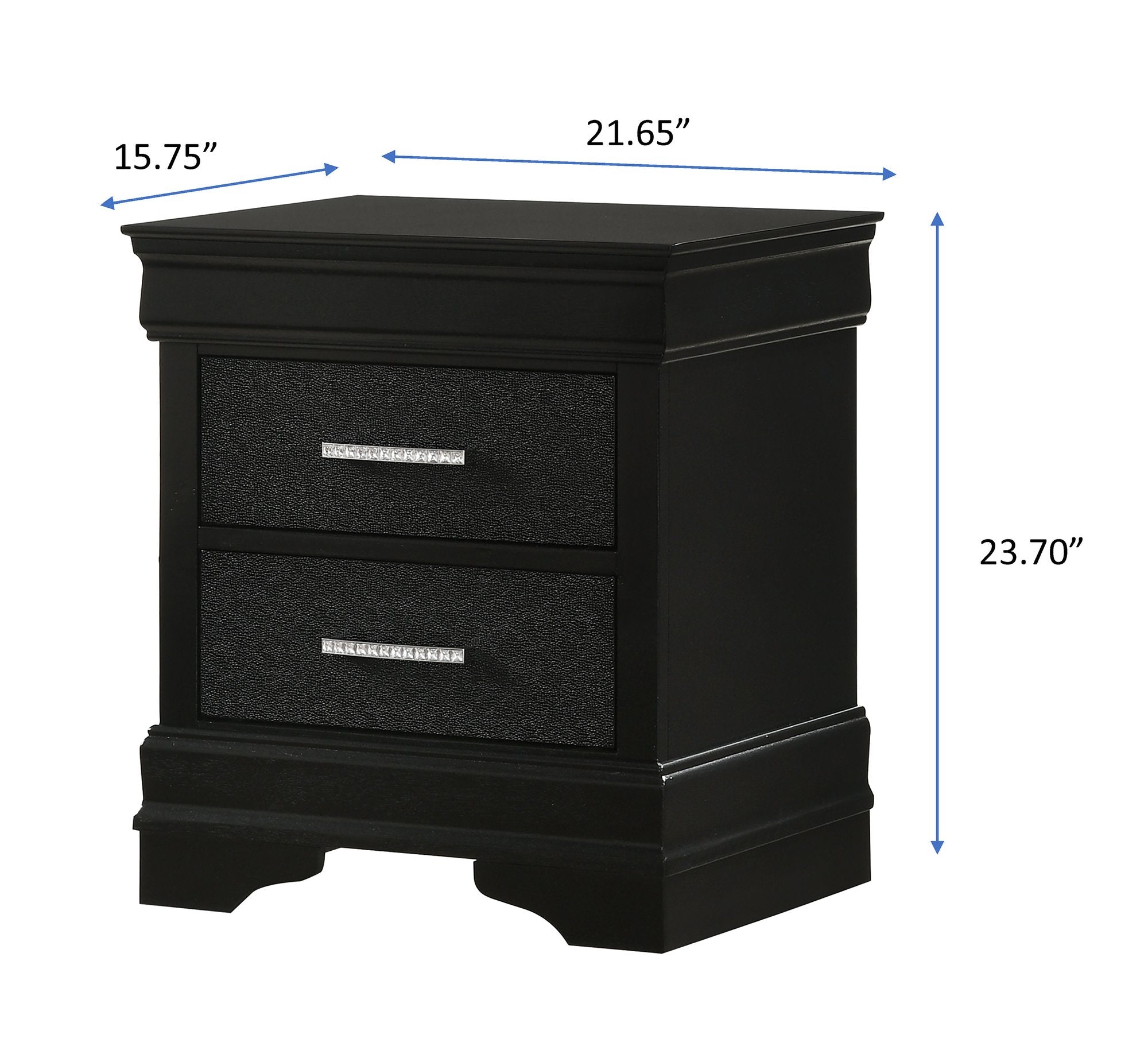 AMALIA NIGHT STAND BLACK