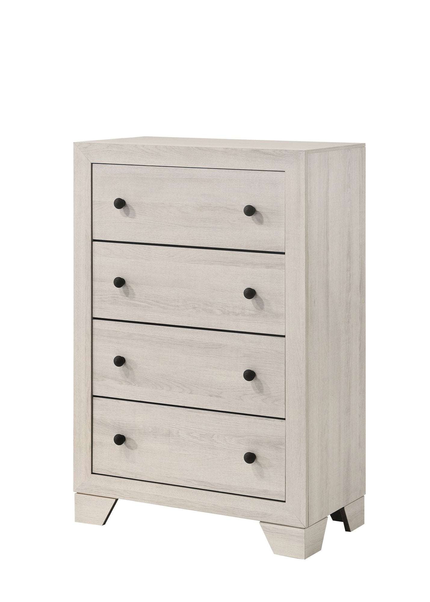 ATTICUS KING PLATFORM BED WHITE