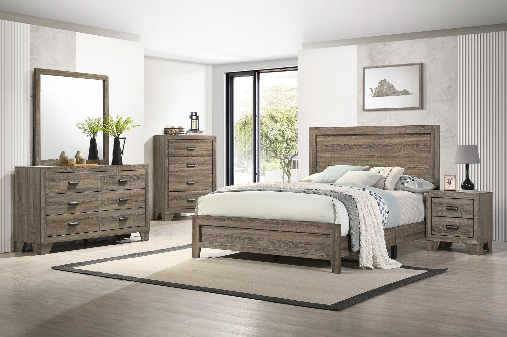 MILLIE NIGHT STAND-GREY
