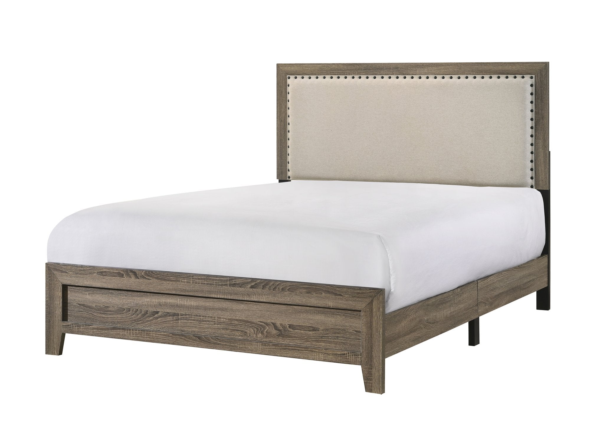 MILLIE UPHOLSTERY BED ONE BOX -GREY