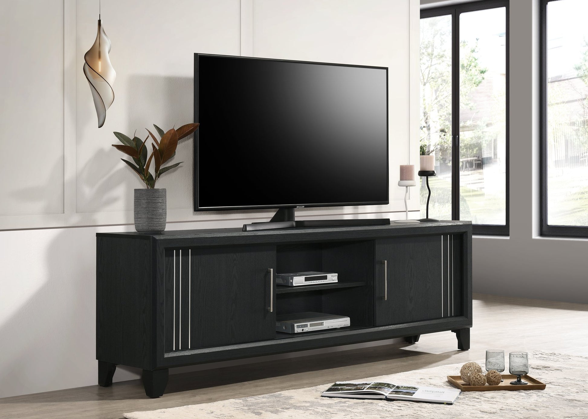 CHARLIE TV STAND- CHARCOAL