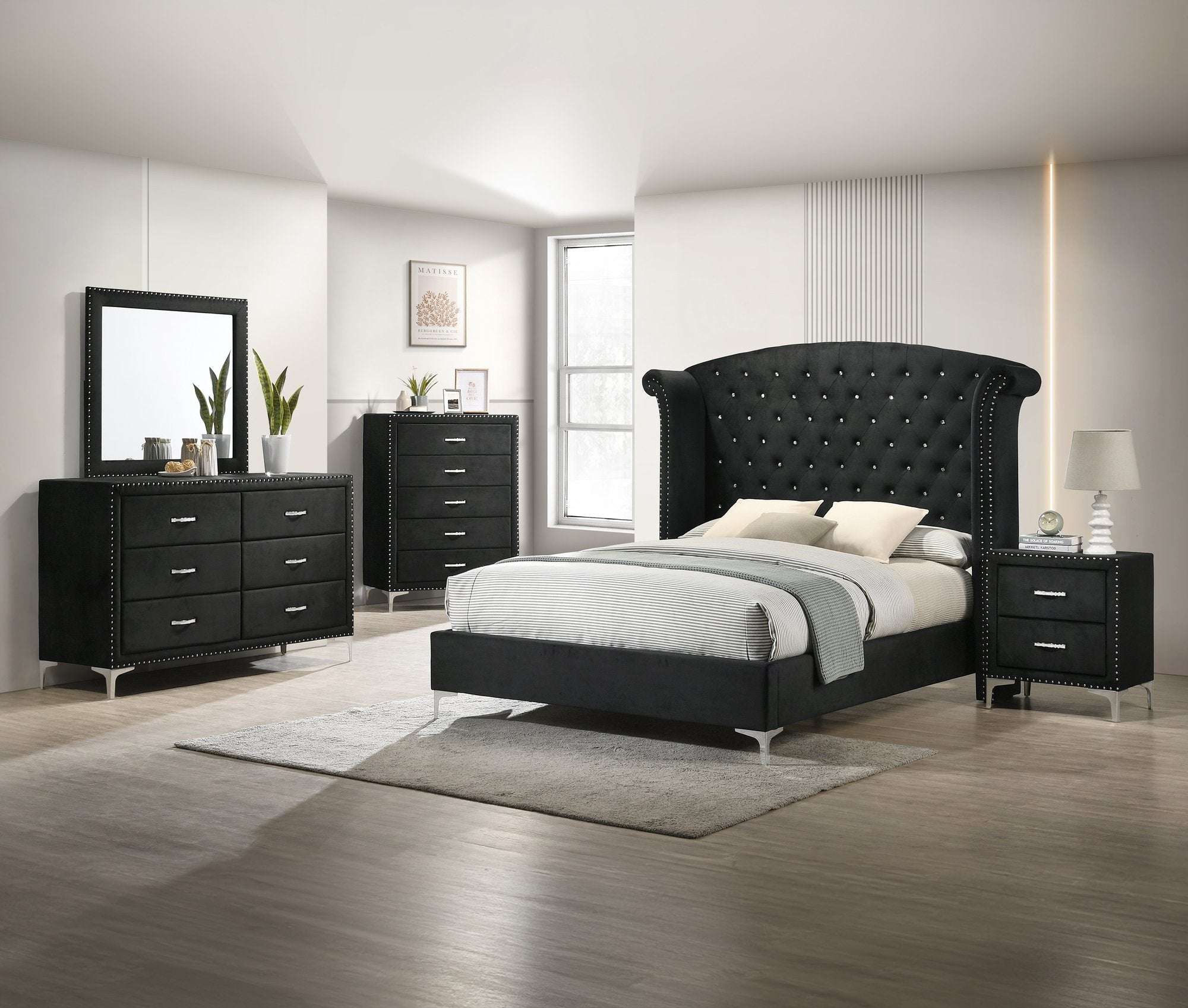LUCINDA K/Q WING - BLACK
