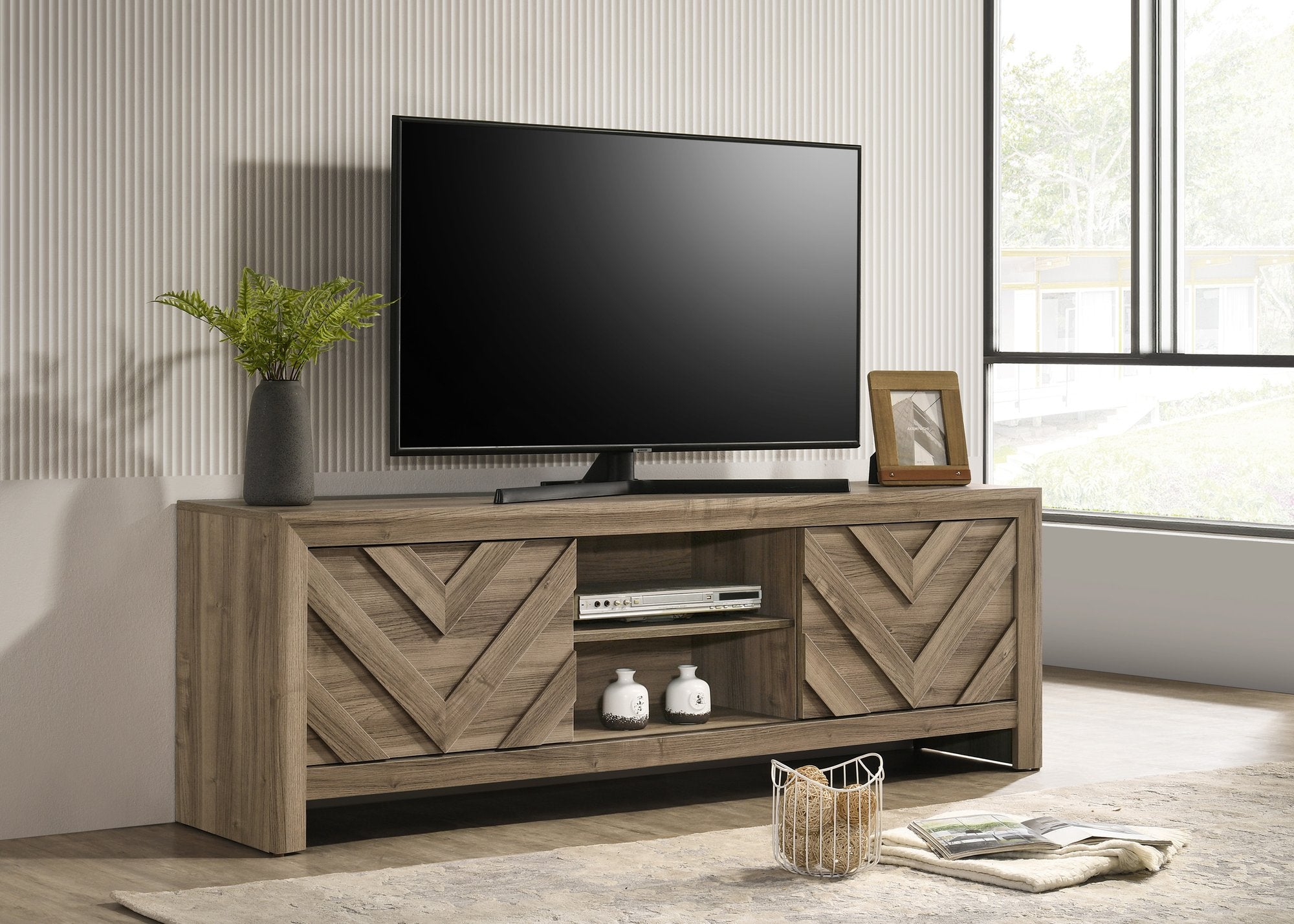 VALOR TV STNND-LIGHT BROWN