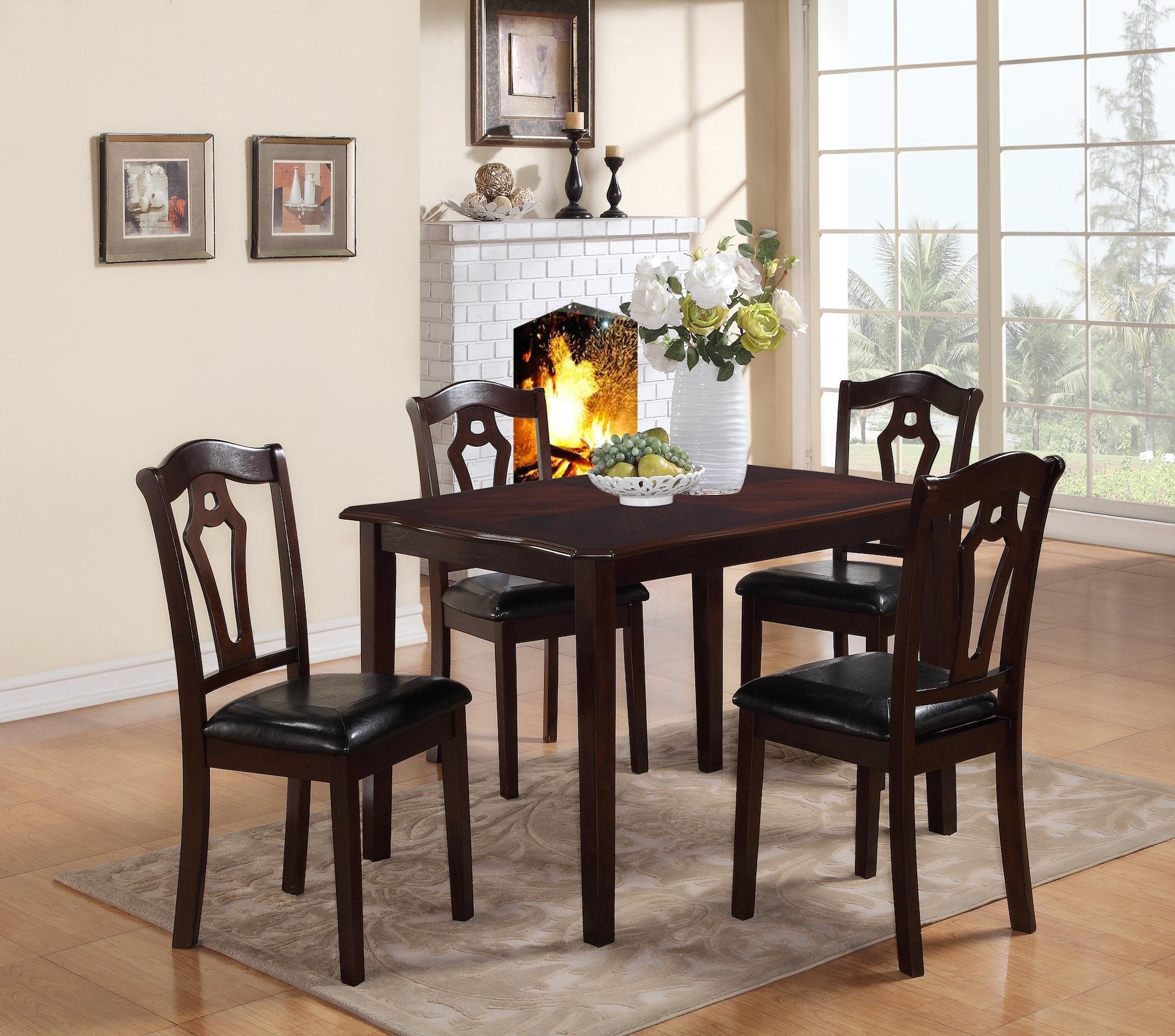 BELL DINING SET W/4 CHAIRS