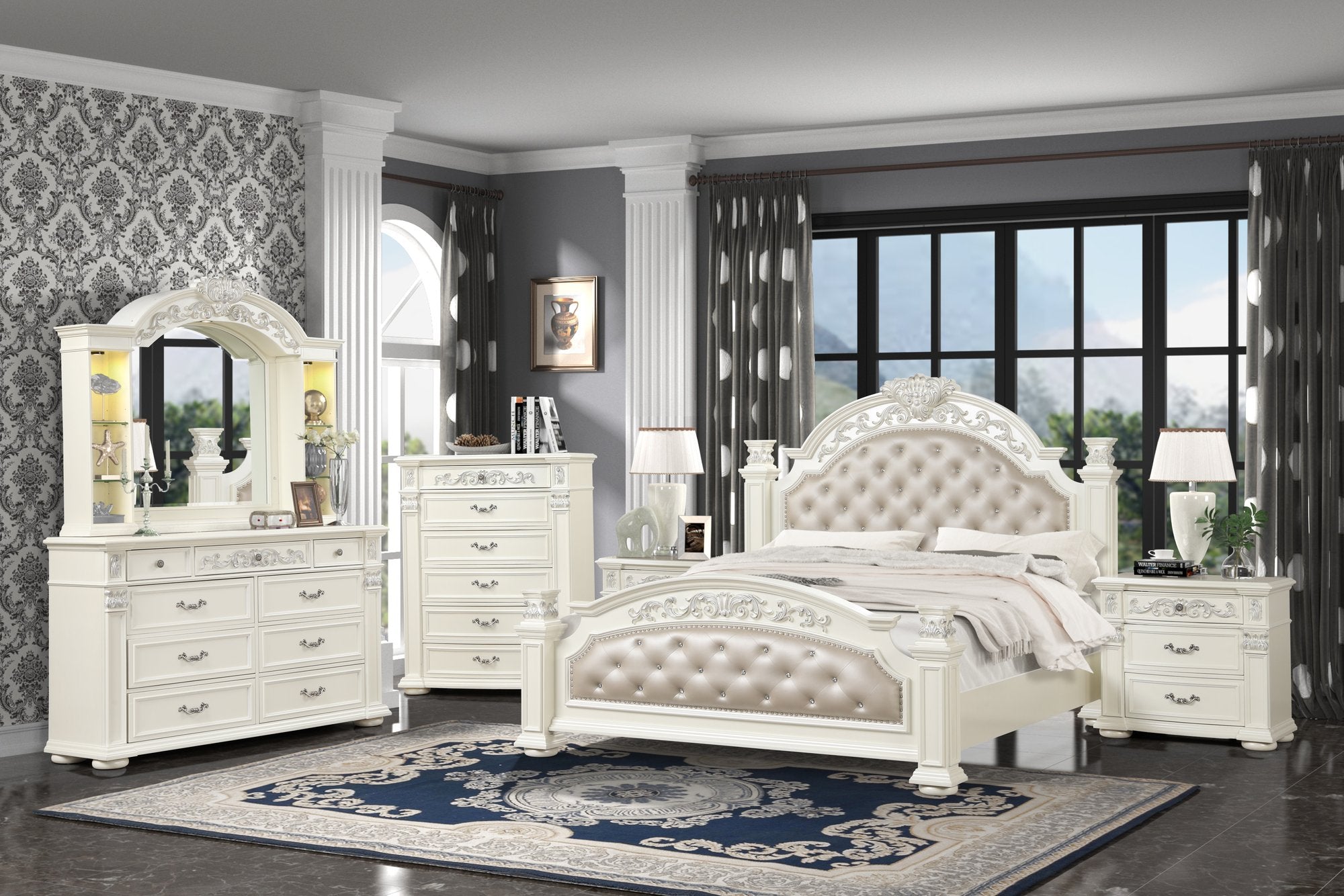 PLATINUM WHITE KING 5 PIECE