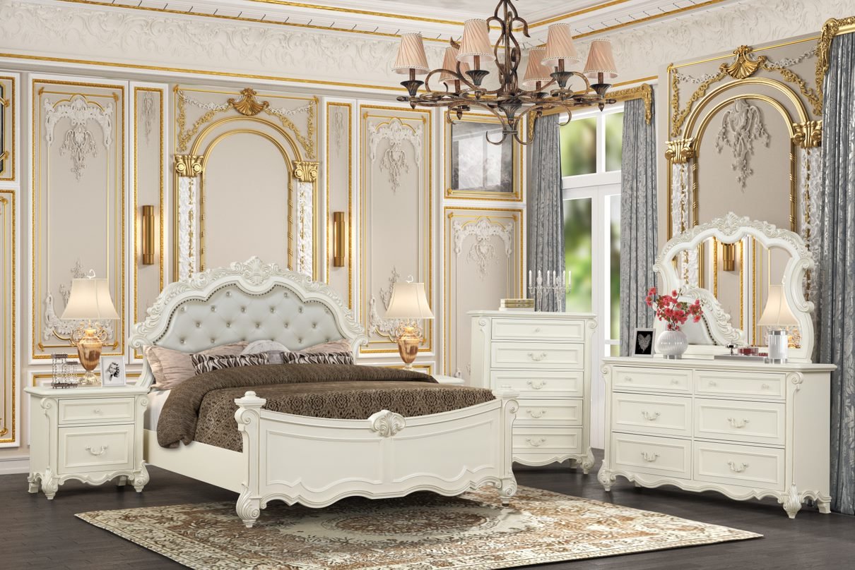 MELROSE WHITE KING 5 PIECE